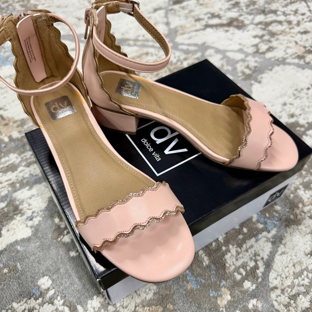 DV by Dolce Vita Kids Pink Gadiva Strap Sandals - New - Sz 3